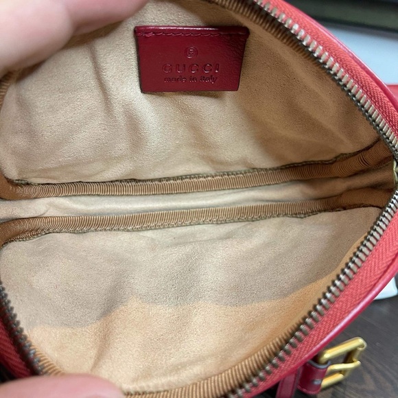 Gucci Maltese Mamont 3 in 1 Fanny belt in red - Picture 5 of 9